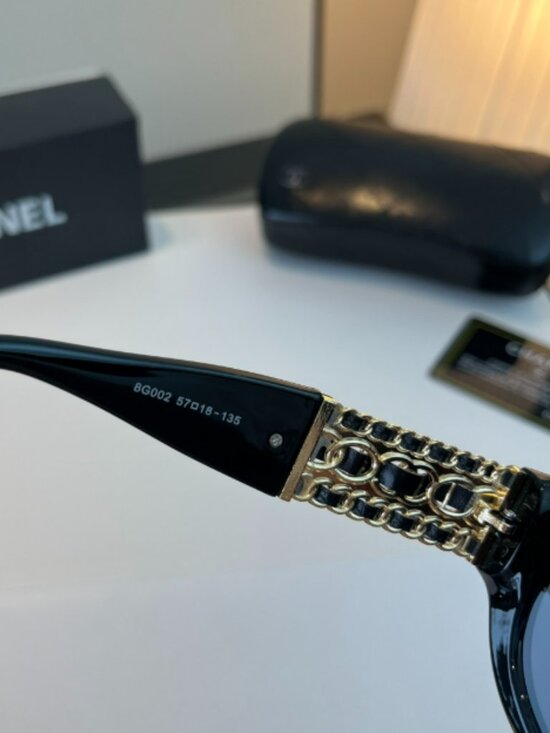 Chanel. black polarized sunglasses main image 5
